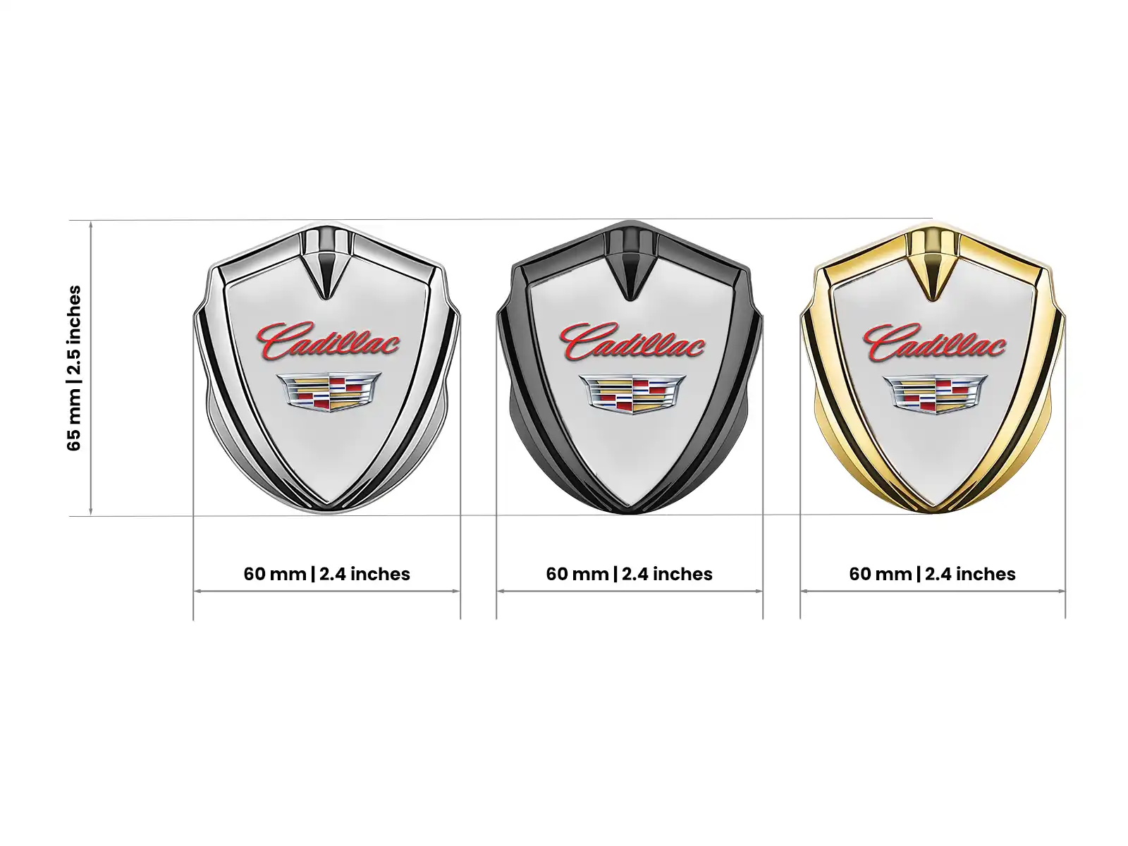 Cadillac Abzeichen Selbstklebend Limitierter Stil Schicker Rand